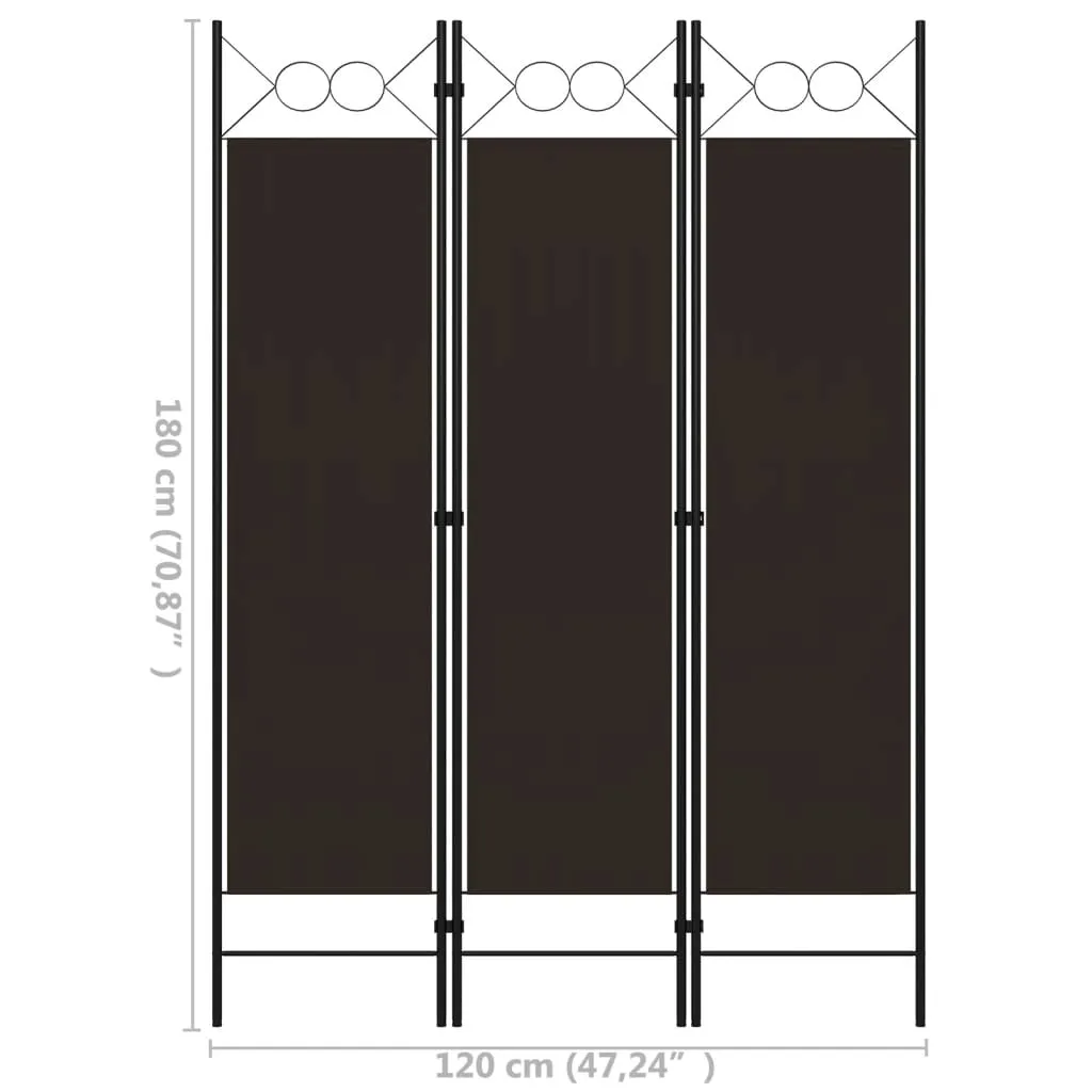 parawan-3-panelowy-brazowy-120-x-180-cm
