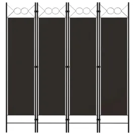 parawan-4-panelowy-brazowy-160x180-cm-tkanina-poliestrowa-zelazna-rama