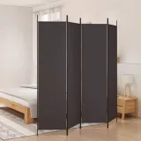 parawan-4-panelowy-brazowy-200x200-cm-tkanina-stan-nowy