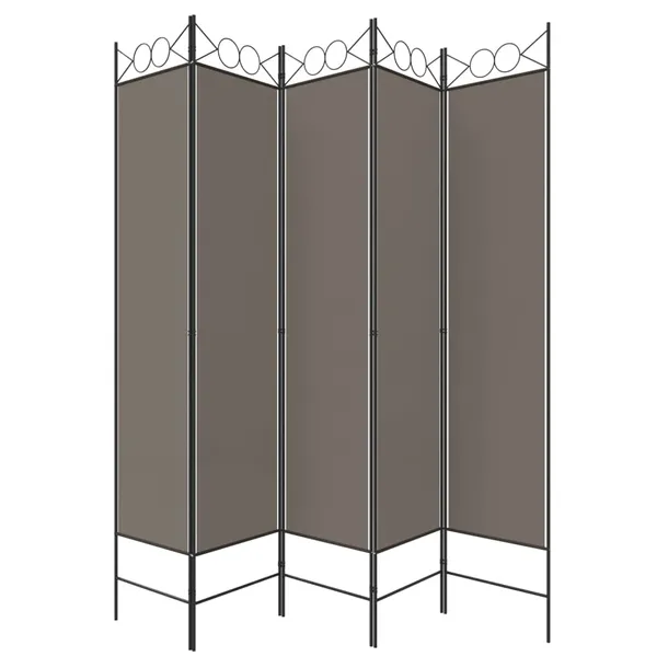 parawan-antracytowy-200x200-cm-5-panelowy-kod-producenta-ze-350156-stan-nowy