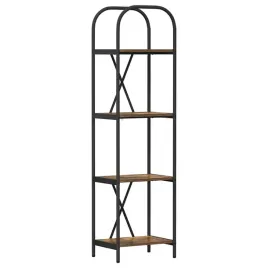 polka-na-ksiazki-dab-wedzony-40-x-30-x-146-cm
