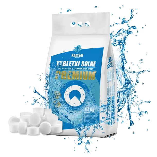 TABLETKI SOLNE PREMIUM - DO ZMIĘKCZACZY 10 KG - 99.9 % NaCl !!! POLSKA SÓL!
