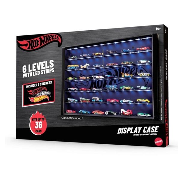 WITRYNA GABLOTA HOT WHEELS Z OŚWIETLENIEM LED NA PREZENT DLA KOLEKCJONERA