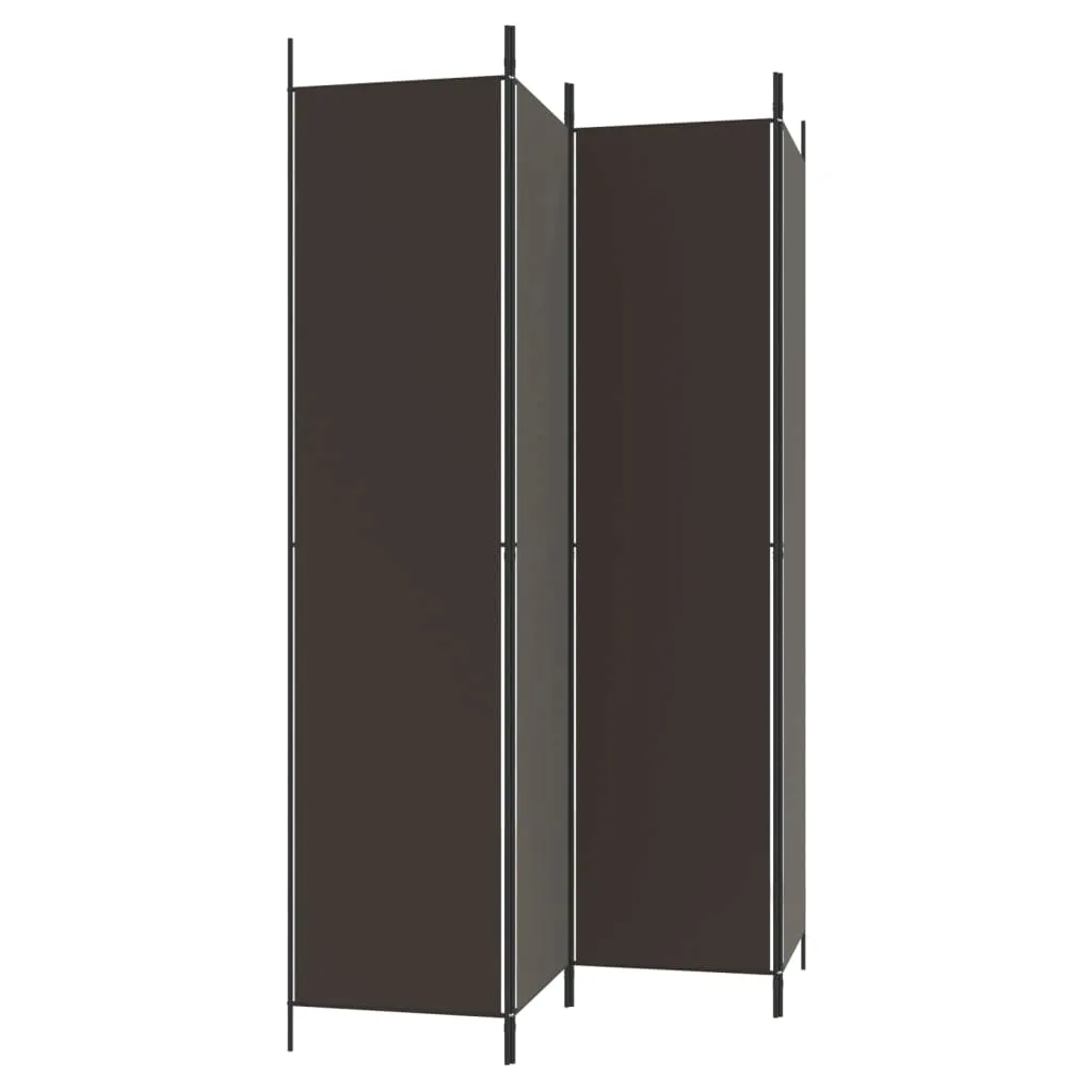 parawan-przegroda-4-panelowa-brazowa-200x220-cm