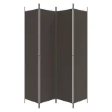 parawan-przegroda-4-panelowa-brazowa-200x220-cm-kod-producenta-ze-350199-stan-nowy