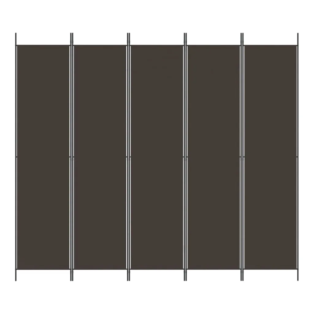 parawan-przegroda-5-panelowa-250x220-cm-brazowy-stan-nowy