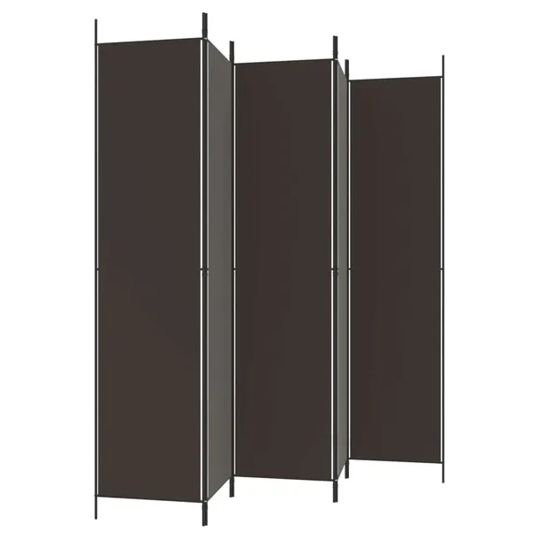 parawan-przegroda-5-panelowa-250x220-cm-brazowy-kod-producenta-ze-350203-stan-nowy