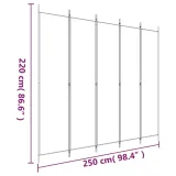 parawan-przegroda-5-panelowa-250x220-cm-brazowy-stan-nowy-kod-producenta-ze-350203