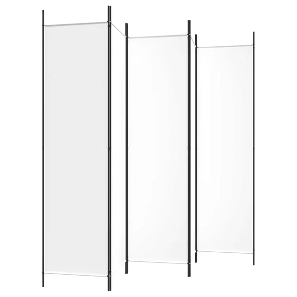 parawan-przegroda-5-panelowa-bialy-250x200cm-kod-producenta-ze-350186-stan-nowy