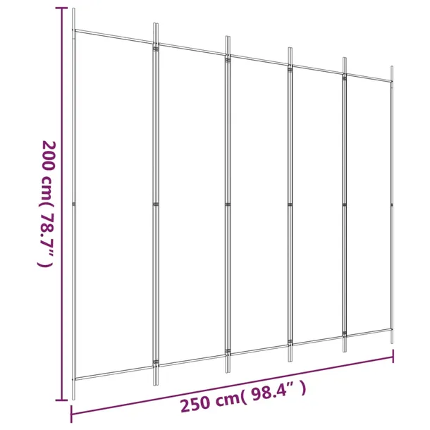 parawan-przegroda-5-panelowa-bialy-250x200cm-stan-nowy-kod-producenta-ze-350186