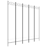 parawan-skladany-5-panelowy-200x200cm-bialy