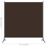 parawan-wolnostojacy-175x180-cm-brazowy-kod-producenta-ze-320736-stan-nowy