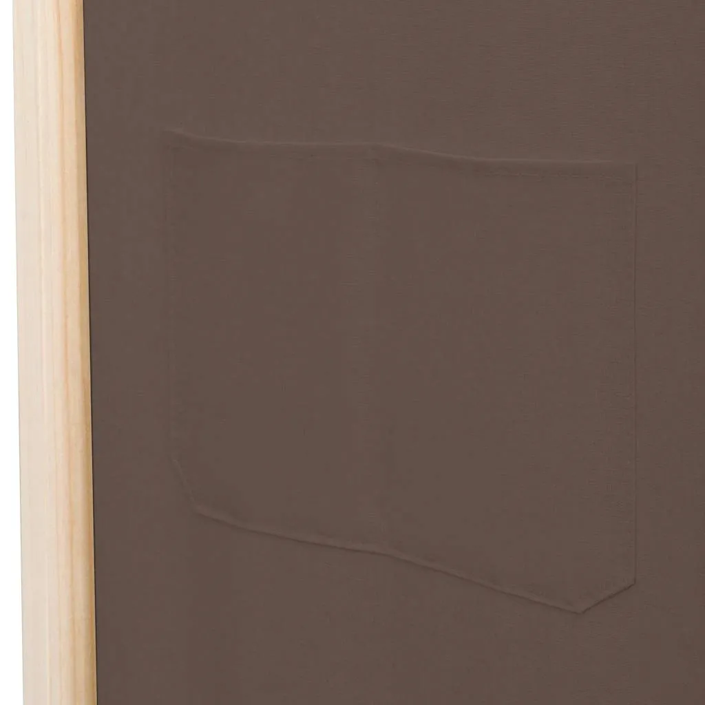parawan-wolnostojacy-5-panelowy-brazowy-200x170x4cm-stan-nowy
