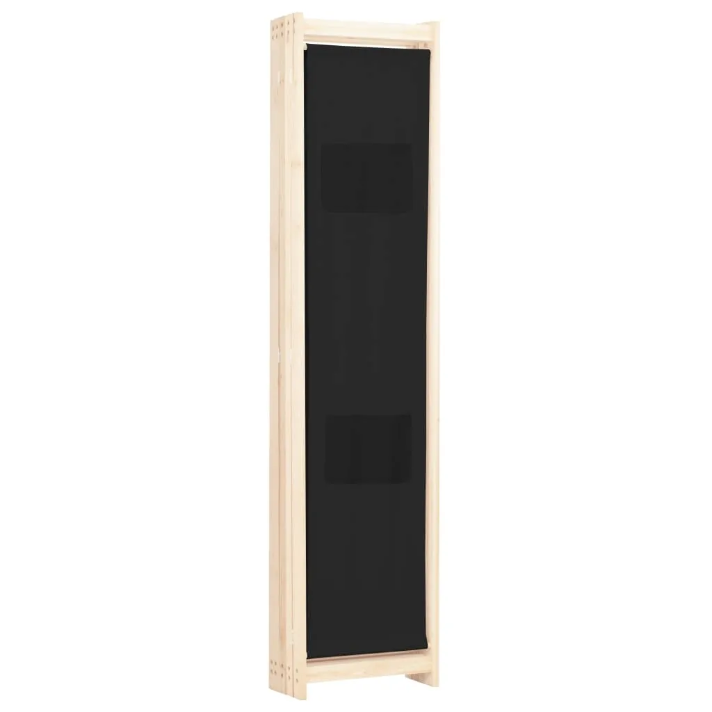 parawan-wolnostojacy-5-panelowy-czarny-200x170x4cm