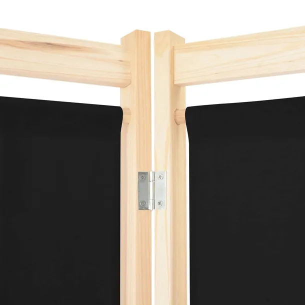 parawan-wolnostojacy-5-panelowy-czarny-200x170x4cm-kod-producenta-ze-248185-stan-nowy