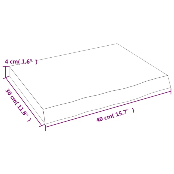 debowa-polka-scienna-40x30-cm-ciemny-braz-stan-nowy-glebokosc-mebla-30-cm