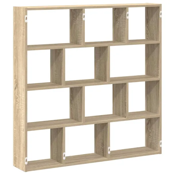 polka-scienna-kostka-12-przegrodami-dab-sonoma-wysokosc-mebla-100-cm