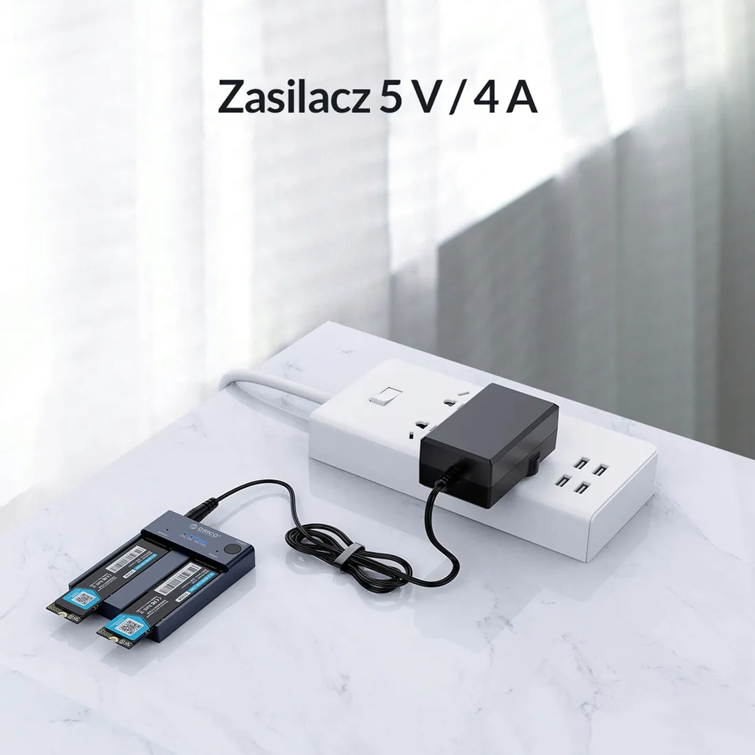 orico-stacja-klonujaca-dyski-m-2-usb-c-10gbps-stan-nowy