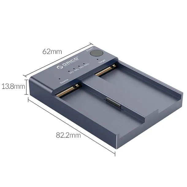 orico-stacja-klonujaca-dyski-m-2-usb-c-10gbps-producent-orico-kod-producenta-10gbps-m2p2-c3-c-eu-gy-bp-stan-nowy