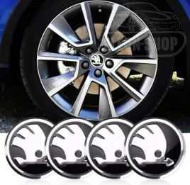 skoda-znaczki-naklejki-emblematy-logo-aluminiowe-64mm-4-szt