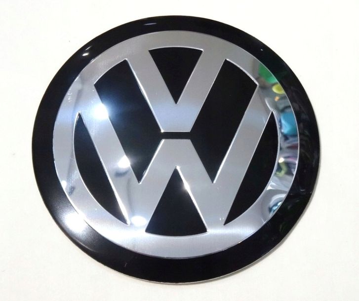VW VOLKSWAGEN NAKLEJKI EMBLEMATY ZNACZKI LOGO 90mm NA KOŁPAKI DEKIELKI