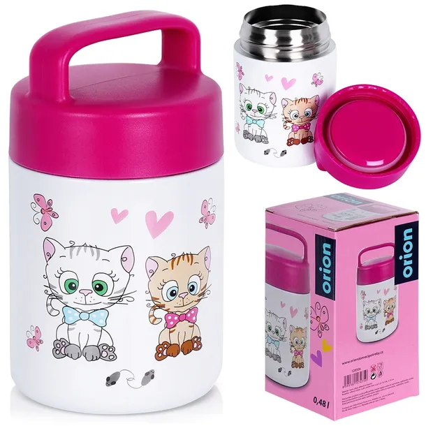 termos-obiadowy-stalowy-kotek-450-ml-stan-opakowania-oryginalne
