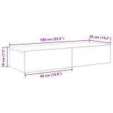polka-scienna-z-szufladami-biala-100x36x19-cm-stan-nowy-wysokosc-mebla-31-cm