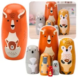zestaw-drewniane-lalki-matrioszki-ukladanka-zwierzeta-lesne-6-szt
