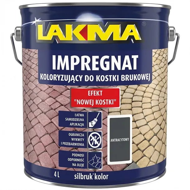 IMPREGNAT DO KOSTKI BRUKOWEJ ANTRACYT SILBRUK 4L LAKMA