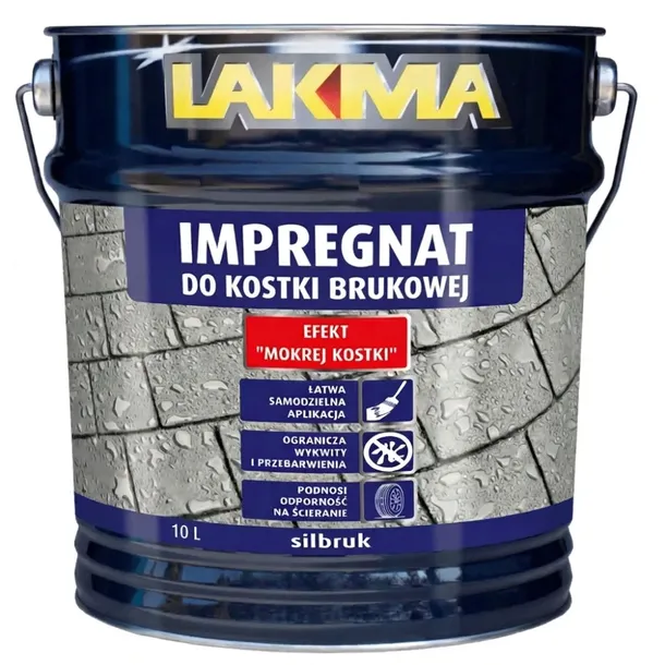 IMPREGNAT DO KOSTKI BRUKOWEJ BEZBARWNY SILBRUK 10L LAKMA