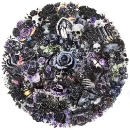 naklejki-zestaw-mix-x50szt-gotyckie-z-motywem-roz-czaszek