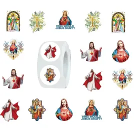 naklejki-mix-wzorow-i-kolorow-x500szt-krzyz-jezus-z-motywem-religijnym