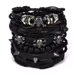 meska-bransoletka-mix-wzorow-czarna-x6szt