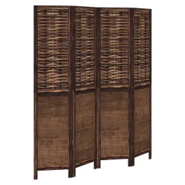 parawan-pokojowy-4-panelowy-ciemny-braz-lite-drewno-paulowni