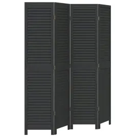 parawan-pokojowy-4-panelowy-czarny-lite-drewno-paulowni