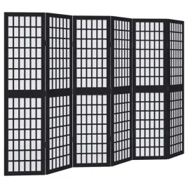 parawan-pokojowy-6-panelowy-czarny-lite-drewno-paulowni
