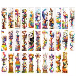 zakladka-do-ksiazek-zabawne-kolorowe-ze-zwierzetami-x10szt-papierowe