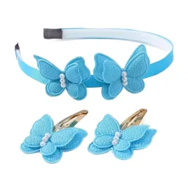 zestaw-dla-dziewczynek-opaska-ze-spineczkami-niebieskie-motylki