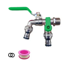 metalowy-podwojny-kran-zawor-kulowy-zielony-3-4