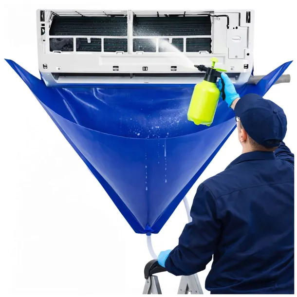 ZESTAW DO CZYSZCZENIA KLIMATYZACJI KLIMY SZCZOTKI POKROWIEC 8el 70-100CM