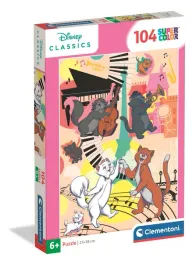 puzzle-104-super-kolor-aristocats-25048-clementoni