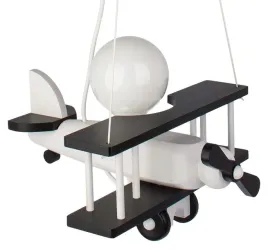lampa-wiszaca-dziecieca-samolot-maly-drewno-buk-czarno-bialy-e27