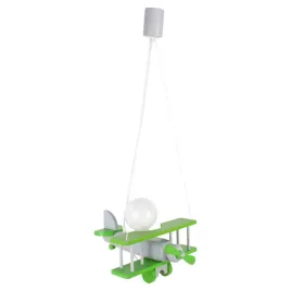 lampa-wiszaca-dziecieca-samolot-maly-drewno-buk-szaro-zielony-e27