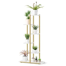 regal-kwietnik-6-polek-marmur-nogi-zlote