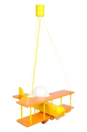 lampa-wiszaca-dziecieca-samolot-duzy-drewno-buk-zolto-pomaranczowy-e27