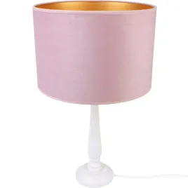 lampa-stolowa-berta-drewno-kolorowy-abazur-pudrowy-roz-e14-skandynawski