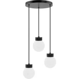 lampa-wiszaca-sufitowa-kula-barrel-orb-3xe14-czarny-drewno-mleczne-klosze