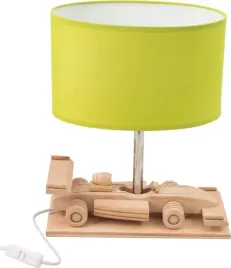 lampka-stolowa-dziecieca-wyscigowka-drewno-zielona-e14-handmade