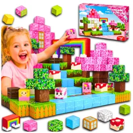 rozowe-klocki-magnetyczne-dla-dziewczynki-bloki-pixele-szesciany-100-el-xxl