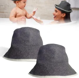 filcowy-kapelusz-kapielowy-do-sauny-jacuzzi-ochronny-szary-zestaw-2-sztuki